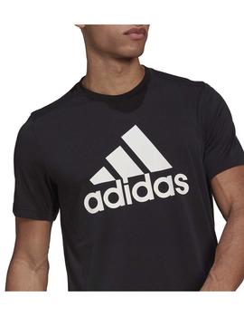 Camiseta Adidas M FR LG T Negro/Blanco Hombre