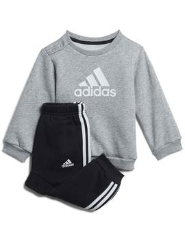 Chandal Adidas I Bos Logo Gris/Negro Niño