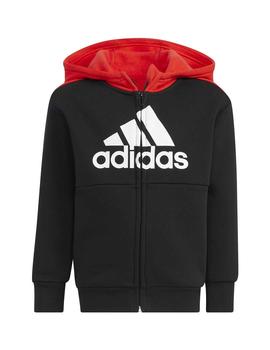 Chandal Adidas LK Logo FL Negro/Rojo Niño