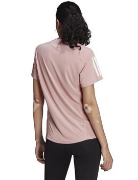 Camiseta Adidas Own The Run Rosa/Blanco Mujer
