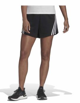 Short Adidas W FI 3S Negro/Blanco Mujer