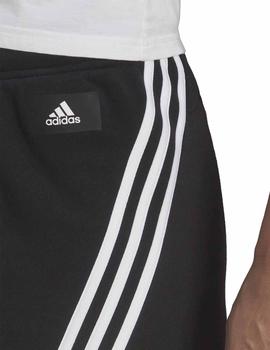 Short Adidas W FI 3S Negro/Blanco Mujer