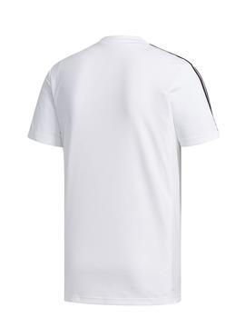 Camiseta Adidas M D2M 3S Blanco/Negro Para Hombre