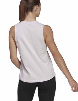 Camiseta Adidas W BL TK Rosa/Blanco Mujer