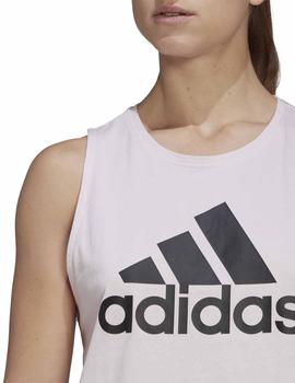 Camiseta Adidas W BL TK Rosa/Blanco Mujer