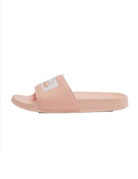 Chancla Ellesse Stemma Slide Naranja Claro Mujer