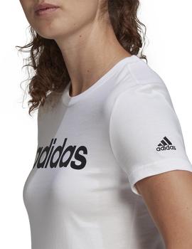 Camiseta Adidas W Lin T Blanco Mujer