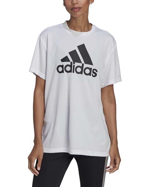 Sicilia oasis Plano Camiseta Adidas W BL Boyf T Blanco Mujer