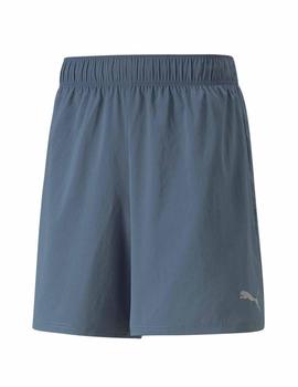 Pantalon Puma Run Fav 2in1 Short Azul Hombre