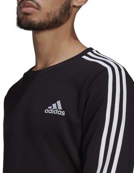 Sudadera Adidas M 3S FL SWT Negro/Blanco Hombre