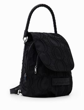 Mochila Desigual Bubbles Ankara Negro Mujer