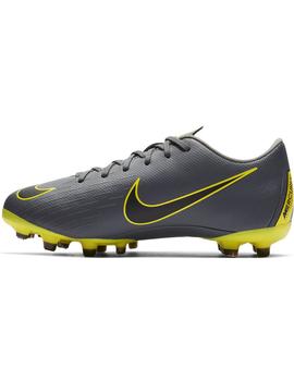 Botas F. JR Vapor ACDMY FG/MG Gris/Amarillo