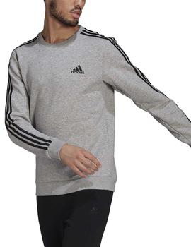 Sudadera Adidas M 3S FL Gris/Negro Hombre