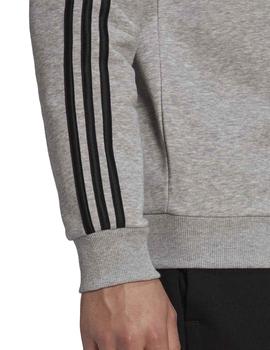 Sudadera Adidas M 3S FL Gris/Negro Hombre