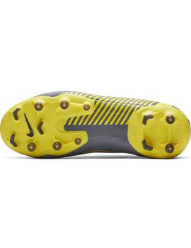 Botas F. JR Vapor ACDMY FG/MG Gris/Amarillo