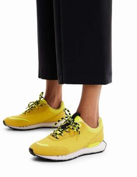 Zapatillas Desigual Jogger Color Amarillo Mujer