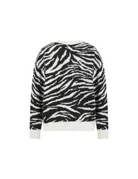 Jersey Naf Naf Mzebra Blanco/Negro Mujer