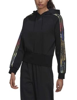 Sudadera Adidas W 3S AOP Negro Mujer