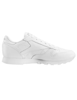 Zapatilla Reebok Classic Leather Blanca Jr