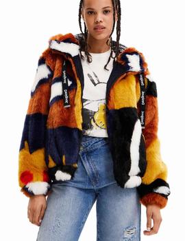 Chaqueta Desigual Norwey Pelo Multicolor Mujer