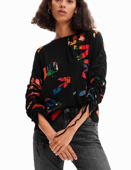 Blusa Desigual Graphic Love Negro Mujer