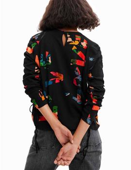 Blusa Desigual Graphic Love Negro Mujer