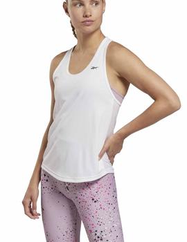 Camiseta Reebok WOR US Mesh Tank Blanco Mujer