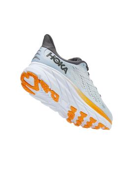 Zapatillas Hoka M Clifton 8  Gris/Naranja Hombre