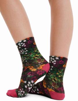 Calcetines Desigual Flowers Multicolor Mujer