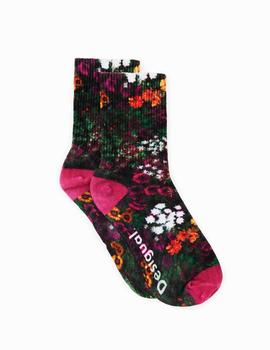 Calcetines Desigual Flowers Multicolor Mujer