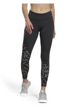 Leggings Reebok Running AOP Negro/Print Mujer