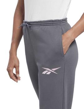 Pantalon Reebok Vector Graphic Gris/Rosa Mujer