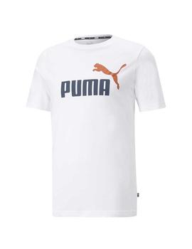 Camiseta Puma ESS+ 2 Col Logo Blanco Hombre