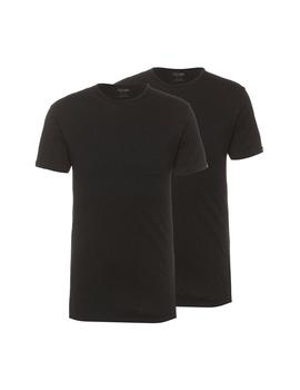 Camiseta Interior Puma Basic 2P Crew Negro Hombre