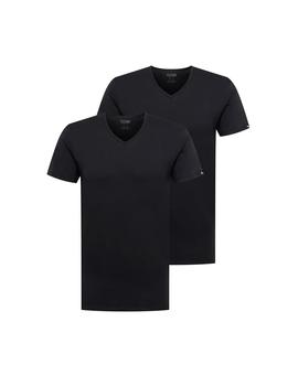 Camiseta Interior Puma Basic 2P V-Neck Negro Hombr