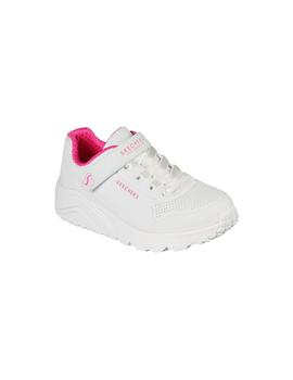 Zapatillas Skechers Uno Lite Blanco/Rosa Niña