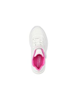 Zapatillas Skechers Uno Lite Blanco/Rosa Niña