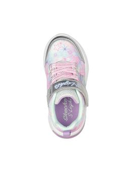 Zapatillas Skechers S-Lights Star Sparks Plata Niña