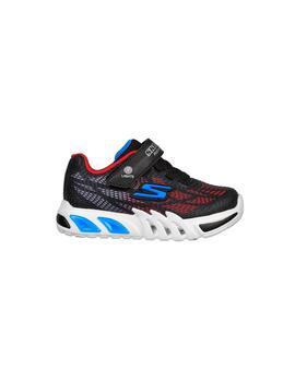 Zapatillas Skechers S-Lights Flex Glow Negro/Rojo