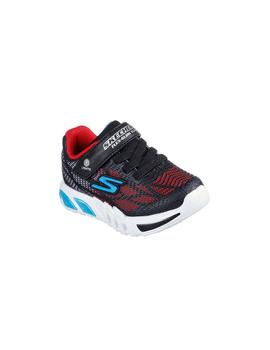 Zapatillas Skechers S-Lights Flex Glow Negro/Rojo