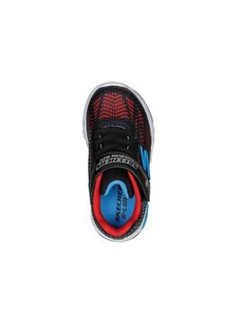 Zapatillas Skechers S-Lights Flex Glow Negro/Rojo