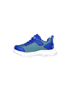 Zapatillas Skechers Advance I Azul/Verde Para Niño