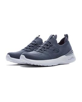 Zapatillas Skechers Air Dynam Perf. Steps Gris Muj