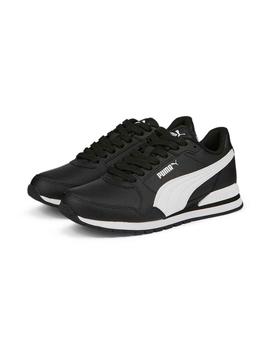 Zapatillas Puma ST Runner v3 L Jr Negro/Blanco