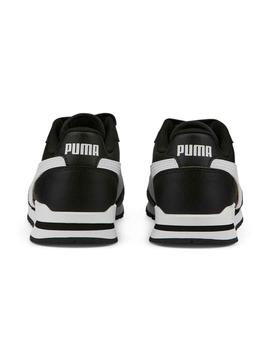 Zapatillas Puma ST Runner v3 L Jr Negro/Blanco