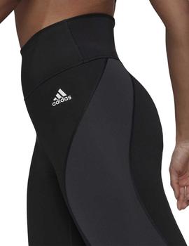 Leggings Adidas TE Hit 7/8 Negro/Gris Mujer