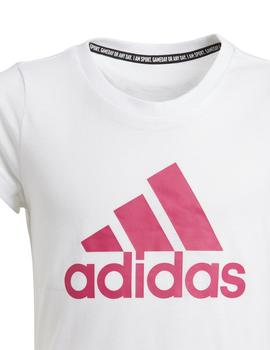 Camiseta Adidas YG MH BOS Blanco