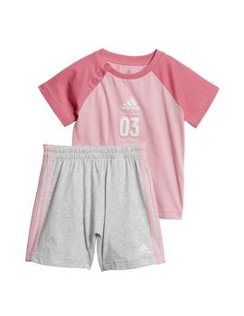 Conjunto I Logo Sum Set Rosa/Gris