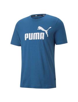 Camiseta Puma ESS Logo Azul Hombre