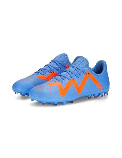 Botas futbol Puma Future Play MG Jr Azul Niño